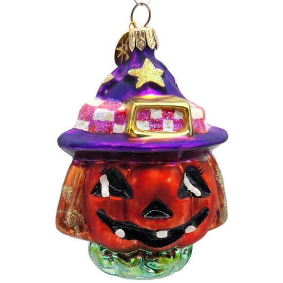 Christopher Radko Jackie O Lantern Halloween Christmas Tree Ornament 98-101 - Picture 1 of 10